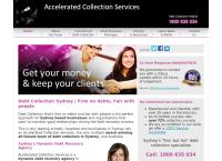 Accelerated Collection Services Pty. Ltd's website