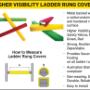 Advance Anti-Slip Higher Visibility Ladder Rung Covers