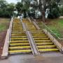 Antislip Stair nosings on concrete steps