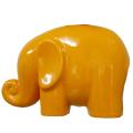 Orange glossy Elephant vase