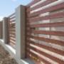 Aluminium slat fencing