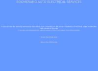 Boomerang Auto Electrical Services's website