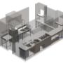 Commercial kitchen design 3D