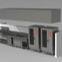 Kitchen render, project management, commercial chef kitchen design & build.