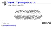 Graphic Engraving (Vic) Pty Ltd