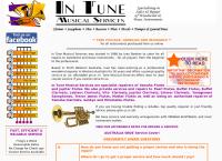 Ivan's In Tune Musical Services's website