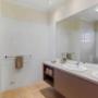 Vanity in bathroom