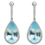 Aquamarine and diamond Kalfin earrings