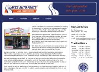 Lakes Auto Parts & Accessories's website