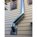 Wood and gas heater installation