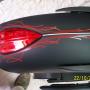Pinstiping on Victory motor bike