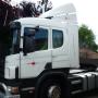 Truck lined and scrolled by hand