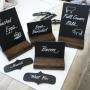 hand made buffet signs