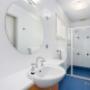 Vanity in bathroom