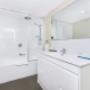 Vanity in bathroom