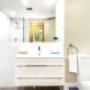 Vanity in bathroom