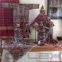 Uploaded by visitor on 27/4/2016 - Afghan embroidered hats and costume prepared for display