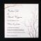 Printed Cherry Blossom Invitation