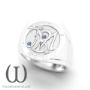 Stamped Wedding Ring