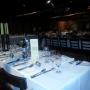 Table Setting, with cutlery, crockery & glassware