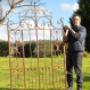 Wrought iron courtyard gates