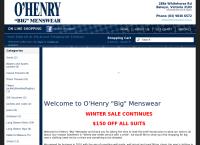 o'henry big menswear