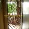 Art Deco "Plaza" style steel security door viewed from the hallway