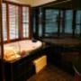 Decadent deep double spa bath to relax in