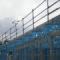 Steel frame construction.
