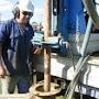Rotary mud driiling a water bore