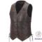 LEATHER VEST COAT.ALG# 4010