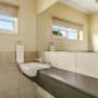 Vanity in bathroom