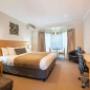 Artistically appointed guest room