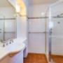 Vanity in bathroom