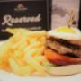 Burger & fries meal served in Seasons Bistro Restaurant