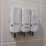 Shower amenities with dispenser