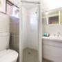Vanity in bathroom