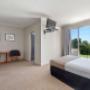 Artistically appointed guest room