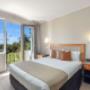 Artistically appointed guest room