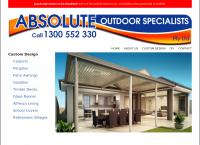 Absolute Outdoor Specialists Pty Ltd's website