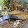 decks, bridge & gardens