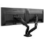 ECLIPSE® GAS-STRUT DESKTOP FULL MOTION MOUNT DOUBLE MONITOR ARM