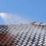 High pressure cleaning of your roof.