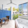 Spa on room's balcony at Silkari Lagoons Port Douglas Hotel