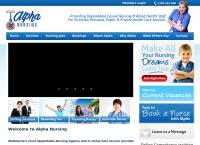 Alpha Nursing Australia's website
