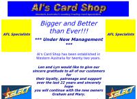 Al's Card Shop's website