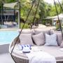 Floating day bed at Angourie Resort