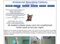 Aristocrat Motel Boarding Cattery's website