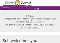 Alice's Secret Travellers Inn's website