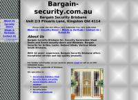 Bargain Security's website